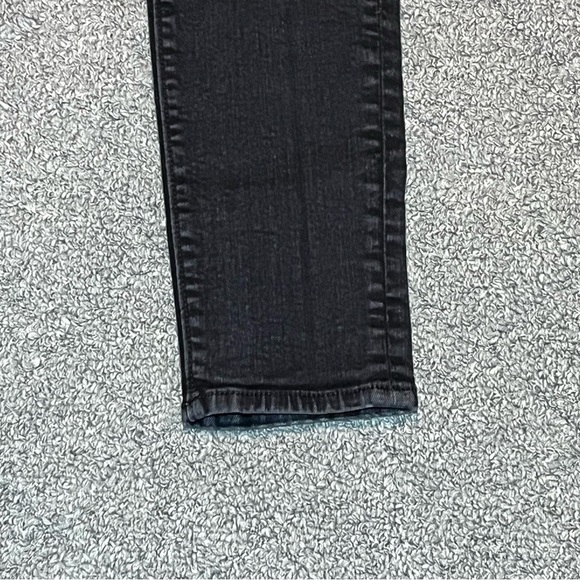 Loft The Curvy Skinny Jeans Womens Size 27/4 Black Denim Mid Rise Ankle - Picture 7 of 9